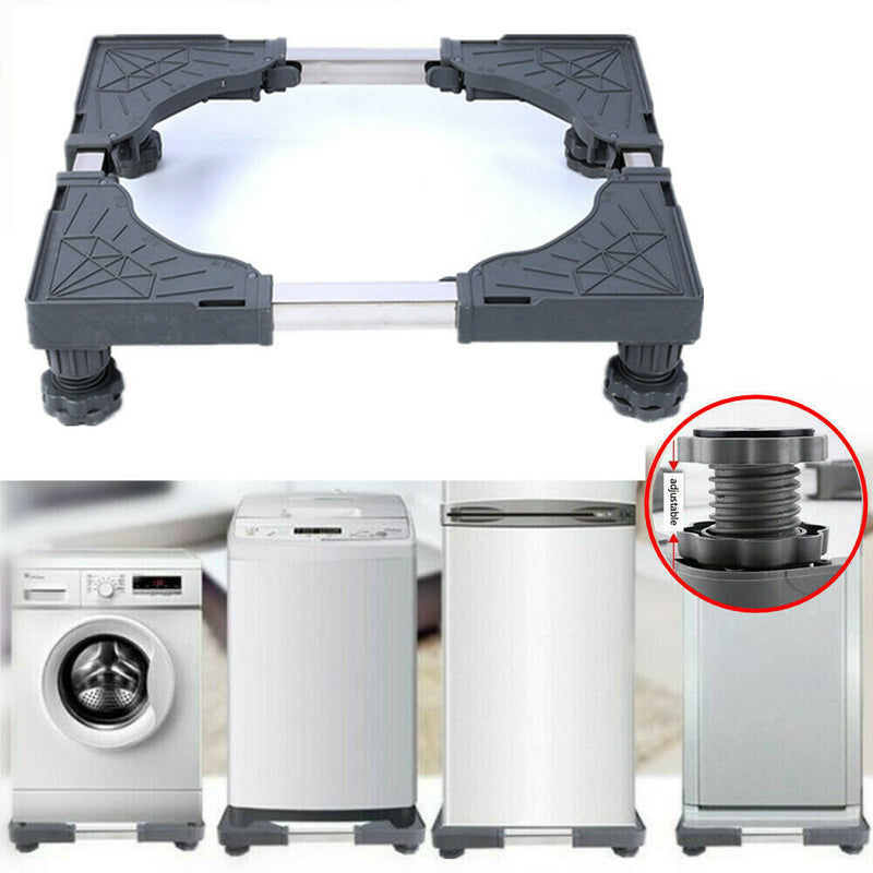 Universal Adjustable Washing Machine Floor Stand For Fridge Movable Base US