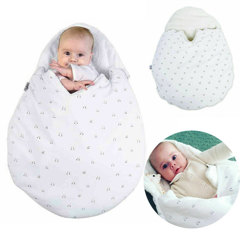 Infant Baby Sleepsacks Egg Sleeping Bag Cotton Warm Wrap Blanket Swaddle 0-6M