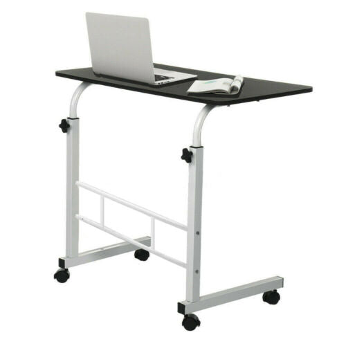 Mobile Laptop Desk Computer Table Stand Adjustable Bed Bedside Portable Office