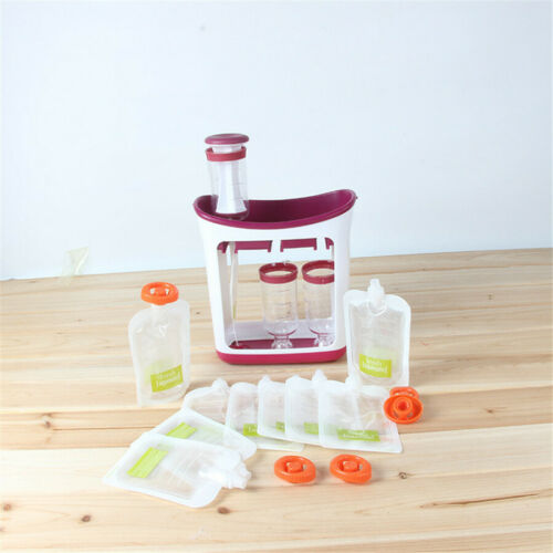 Infant Baby Feeding Food Squeeze Station Toddler Fruit Maker Dispenser Station