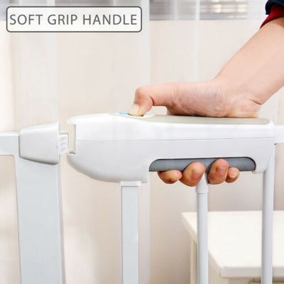 Adjustable Baby Security Gate Door 76CM Pet Child Safety Stair Barrier Extension