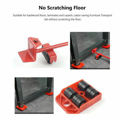 Heavy Furniture Moving Lifter Roller Move Tool Set Wheel Mover Sliders Kit AU