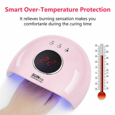 120W UV Nail Lamp LED Light Professional Polish Dryer Builder Gel Curing Device