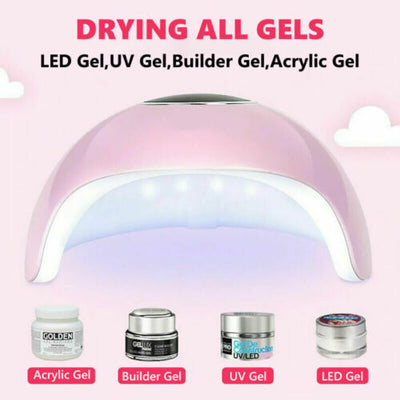 120W UV Nail Lamp LED Light Professional Polish Dryer Builder Gel Curing Device