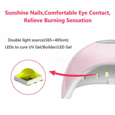 120W UV Nail Lamp LED Light Professional Polish Dryer Builder Gel Curing Device