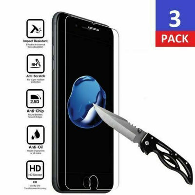 3-Pack iPhone 11 12 13 PRO Max Tempered Glass Screen Protector