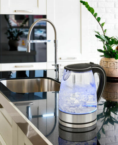 Glass Kettle Electric LED Light Kitchen Water Jug