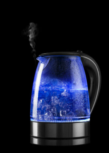 Glass Kettle Electric LED Light Kitchen Water Jug