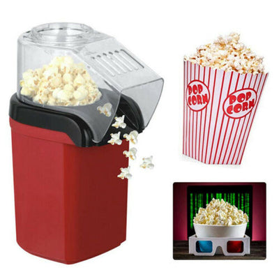 1200W Hot Air Popcorn Maker Fast Popcorn Popper w/Measuring Cup for Family Party