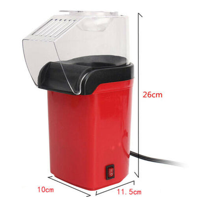 1200W Hot Air Popcorn Maker Fast Popcorn Popper w/Measuring Cup for Family Party