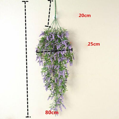 2X Artificial Ivy Flower Vine Garland Hanging Home Garden Trailing Basket Plants