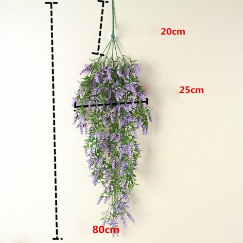 2X Artificial Ivy Flower Vine Garland Hanging Home Garden Trailing Basket Plants