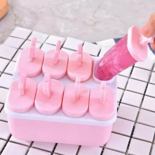 Summer Ice Cream Mold 8 Miniature Popsicles Candy Mold Convenient DIY Food Grade