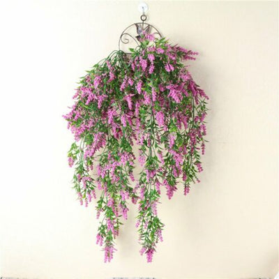 2X Artificial Ivy Flower Vine Garland Hanging Home Garden Trailing Basket Plants