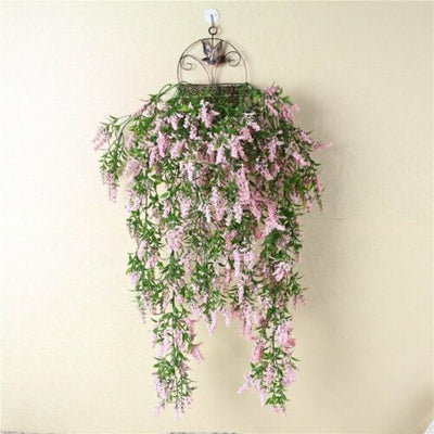 2X Artificial Ivy Flower Vine Garland Hanging Home Garden Trailing Basket Plants