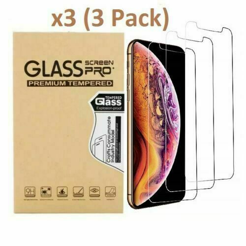 3-Pack iPhone 11 12 13 PRO Max Tempered Glass Screen Protector