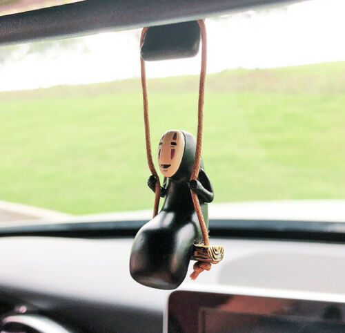 Anime Spirited Away No Face Man Car Pendant Rearview Mirror Hanging Ornament